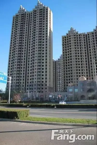 通辽新城区阿利坦银河湾外墙工程已接近尾声