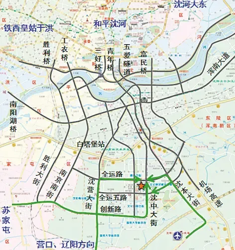 【沈阳】其他 :市委市政府南迁后 如何前往更顺畅