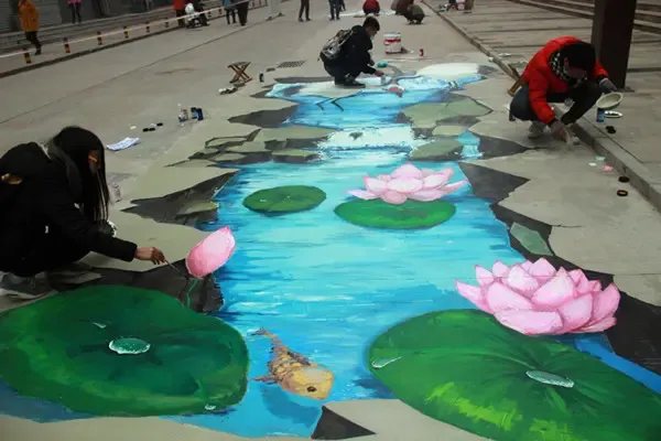 3d街头地画精彩亮相嘉和广场