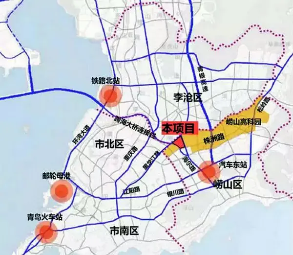 海尔工业园东园区区位图