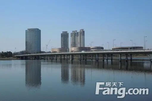 明月湖公园实景图