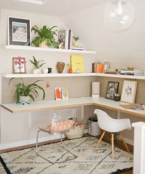 18个妙趣横生的转角书桌设计-家居快讯-武汉房天下家居装修