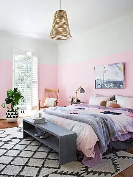 清新舒适颜值高12款惊人好看的拼色墙