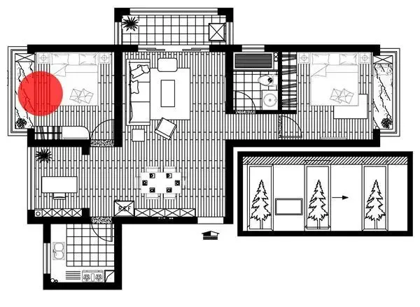 分割 弥补空间缺憾