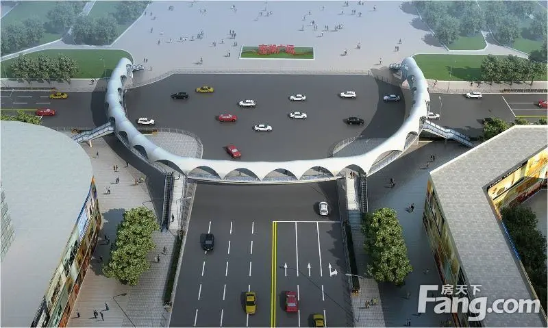 南湖大道与求索路U字人行天桥(南湖大道视觉效果图)