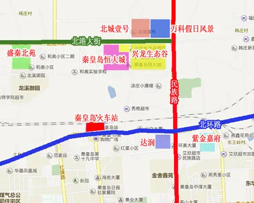 民族北路的路灯亮了 照亮了这几个楼盘的新年