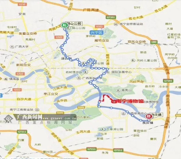 南宁3条公交线路1月29日调整 花花大世界专线停运