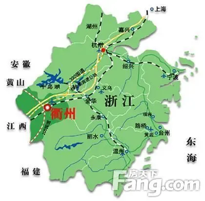 我可以,带你去看看 它位于西部,上游 金衢盆地西端,南接福建南平 西