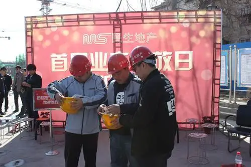 民生地产工地开放日 业主共鉴 峰景B区精工质量