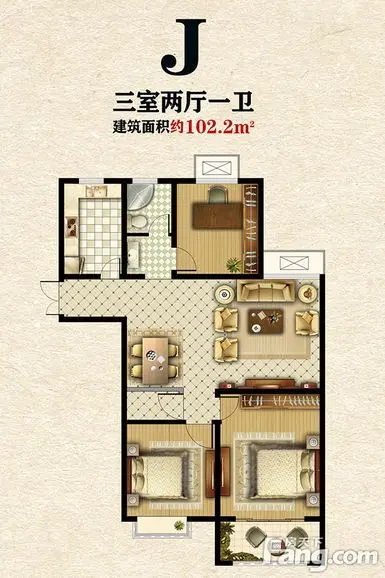 万和公馆J户型