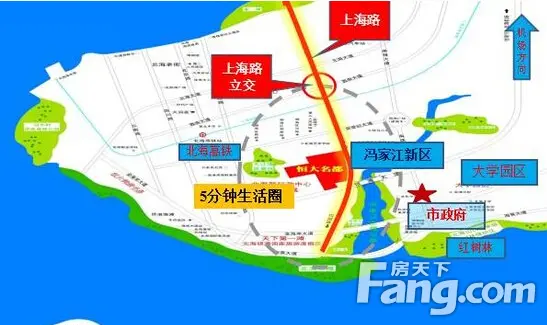 上海路立交桥正式通车 成北海第2条连通南北海岸大道