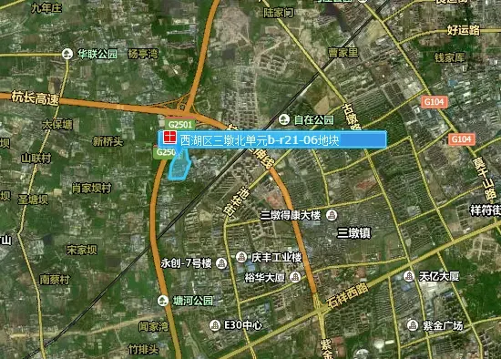 西湖区三墩北单元b-r21-06地块