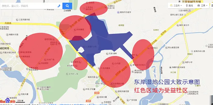 东岸湿地周围