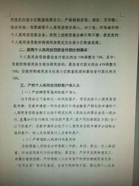 商贷比例提高
