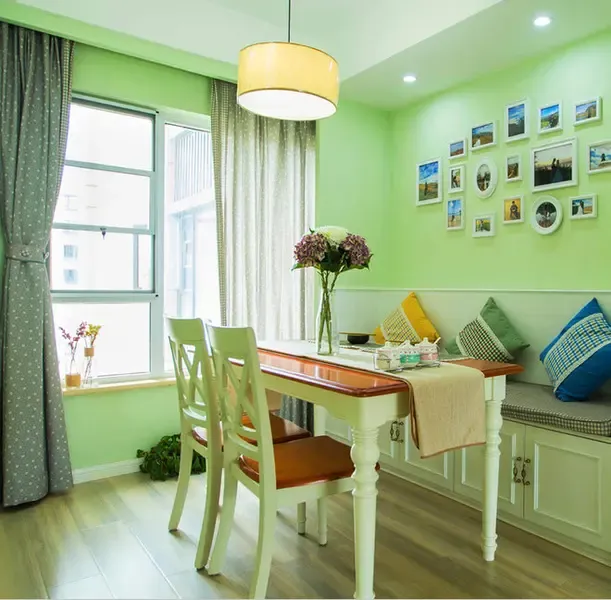 85平米小户型田园风格装修案例 田园里的春天!