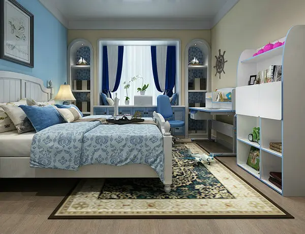 8款现代简约儿童房装修效果图欣赏