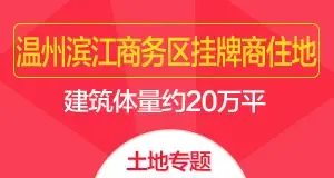温州滨江商务区挂牌商住地 建筑体量约20万平方米