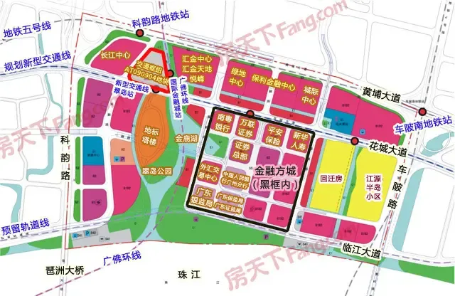 根据规划文件显示,该地块编号为at090904,位于广州国际金融城起步区