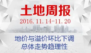 土地周报：地价与溢价环比下调 总体走势趋理性