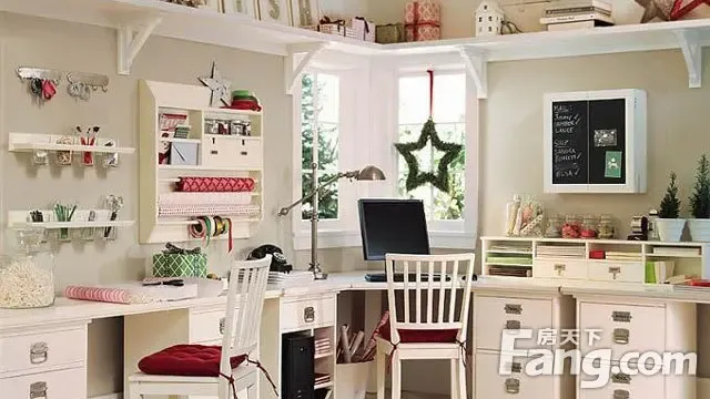 书房装修 电脑房设计