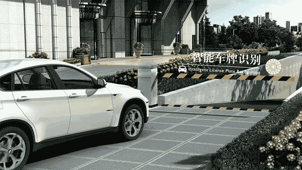 (车辆远程识别模拟效果图)人脸识别系统世茂璀璨天城社区内设置公共