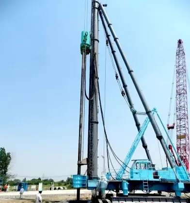 东部交通枢纽开钻 大型钻机进场基础桩基工程启动