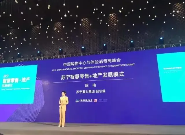苏宁置业集团副总裁陈艳为峰会作主题演讲