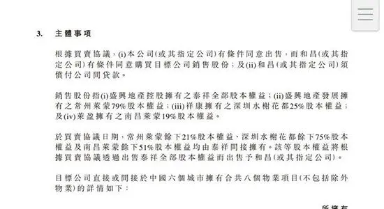 莱蒙国际 项目合作 股权转让