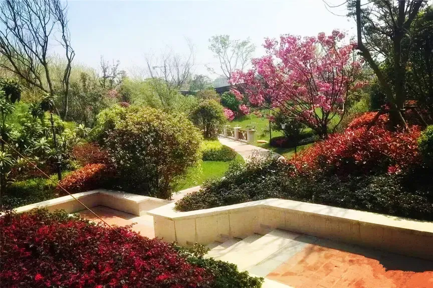 语在售的别墅均有下沉式庭院,让室外的景观和庭院小景相呼应,引景入室