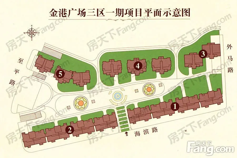 金港广场c区现报价约10000元㎡主推约180240平四房户型