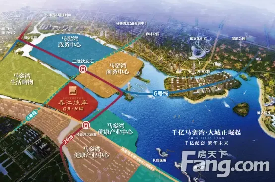 政府大手笔规划了一桥一隧,四线地铁,交通十分便捷;长庚医院,马銮湾医