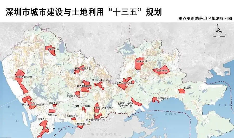深圳未来五年数十个重点发展曝光了重点更新统筹都超过20个区