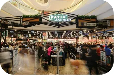 规模 的国际精品超市——6000m的巴迪奥超市 作为龙华规模 ,业态 全