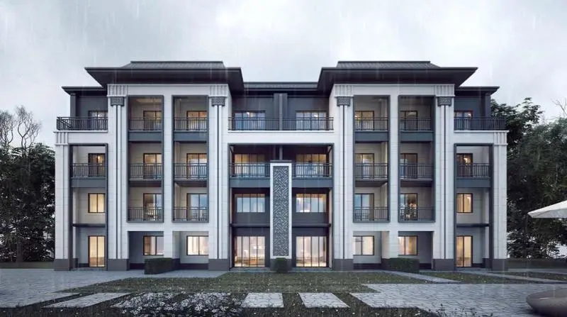 金港香山再添新中式别墅小区正荣项目效果图曝光