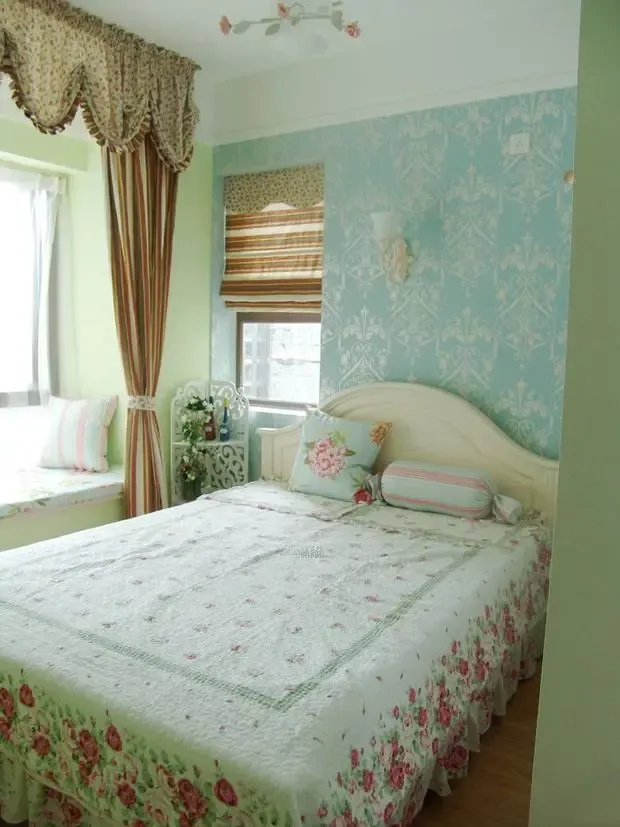 文艺女青自装田园风格一居 碎花控 小清新看过来