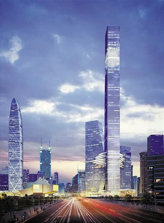 深圳拟建超700米高摩天大楼 建成后将中国