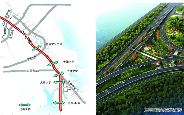 合淮路改造今年底全幅通车 西北二环立交进入附属工程施工
