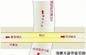 厦门大立交桥 珠厝互通春节前有望具备通车条件