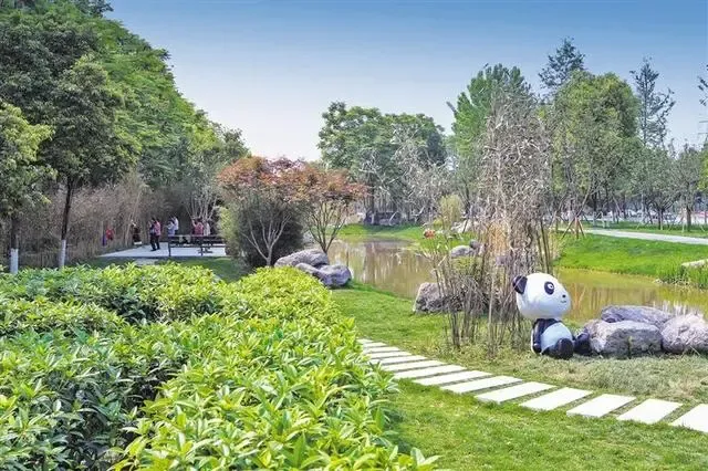 成都最长环状城市公园 三环路熊猫绿道下月基本完工