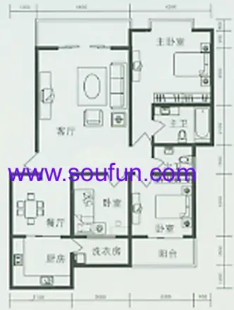 华宇水景湾户型图
