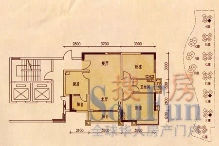 佛奥棕榈园户型图