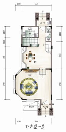 三盛中央公园户型图