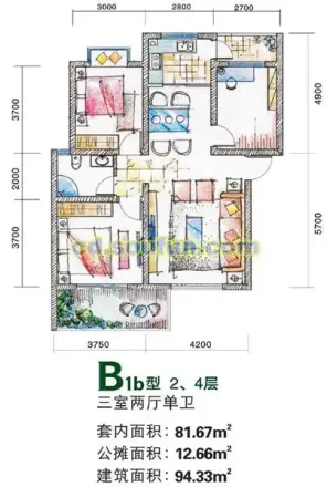 水城印象户型图
