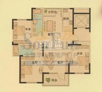 恒通帝景蓝湾户型图