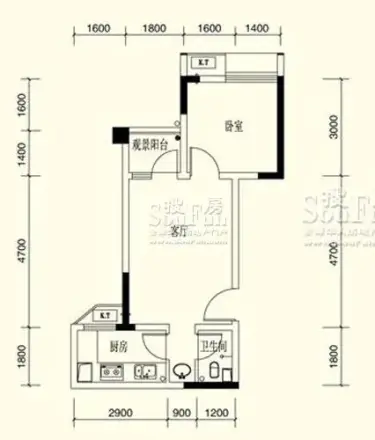 华宇金沙港湾A区户型图
