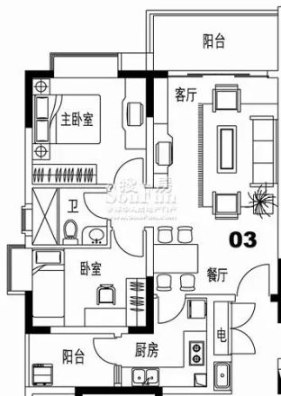 荷塘月色户型图