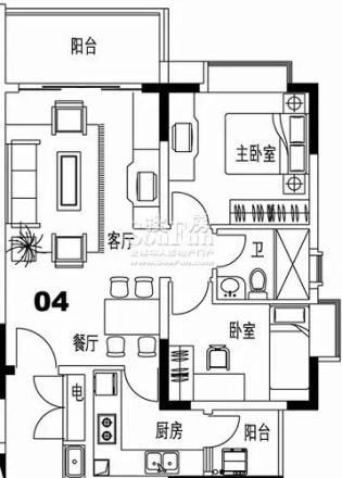 荷塘月色户型图