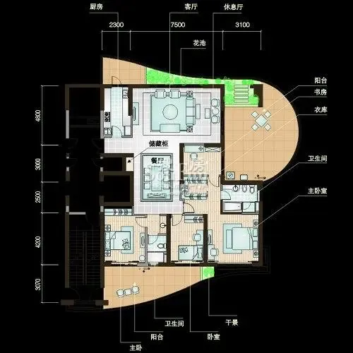 金都汉宫户型图