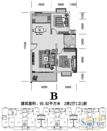 阳光百和户型图