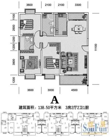 阳光百和户型图